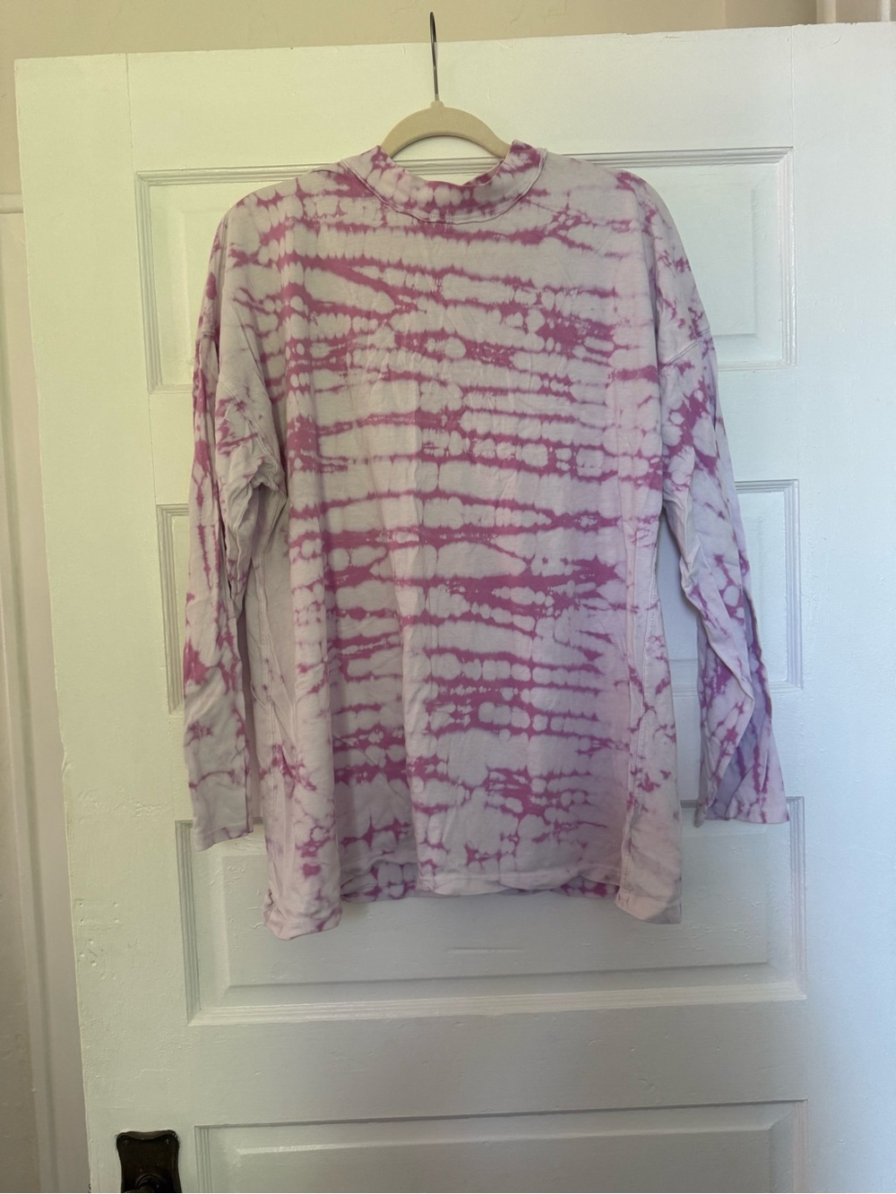 We the Free Long-Sleeve Tie-Dye Tee in Light Purple